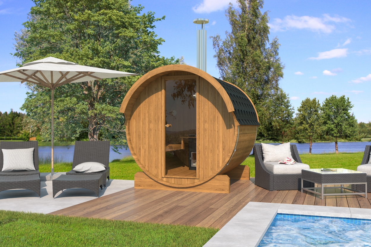 KAJA 220 T Barrel Sauna | Hot Tubs & Swim Spas Warwickshire